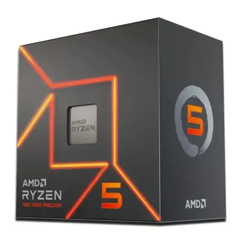 Processor AMD Ryzen 5 7600 3.8GHz-5.1GHz 6 Core 38MB Cache AM5 Socket (Fan Not Included)