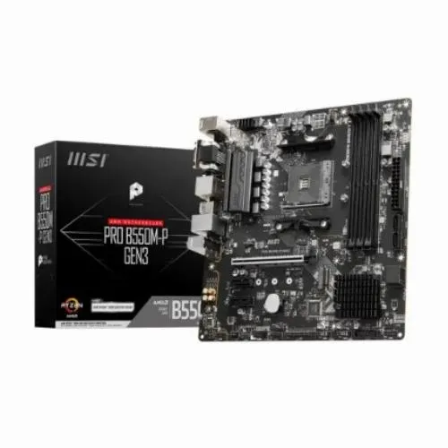 MSI PRO B550M-P GEN3 AMD AM4 Micro ATX Motherboard